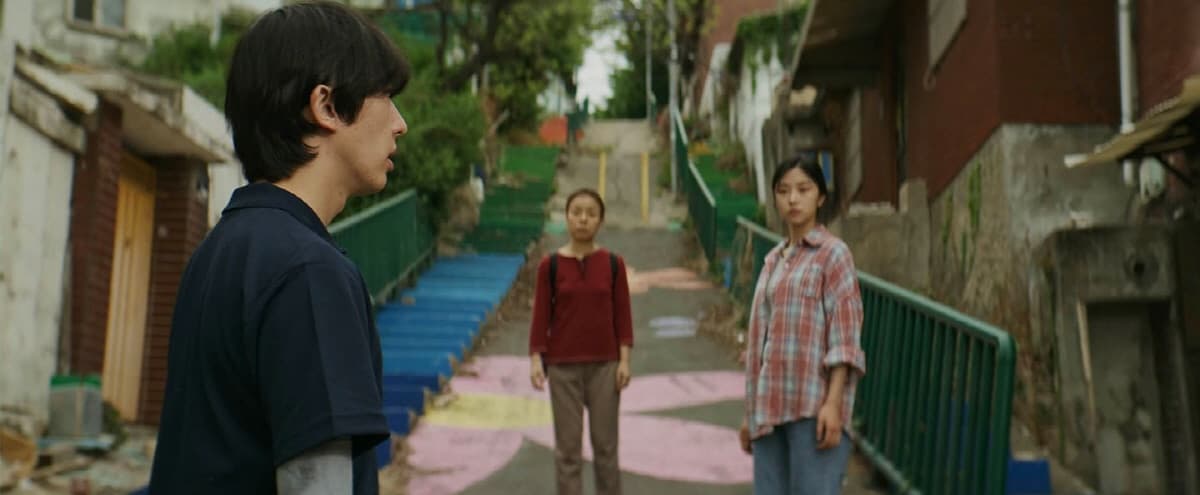 Movie still of Our Tomorrow showing family emotional discussion