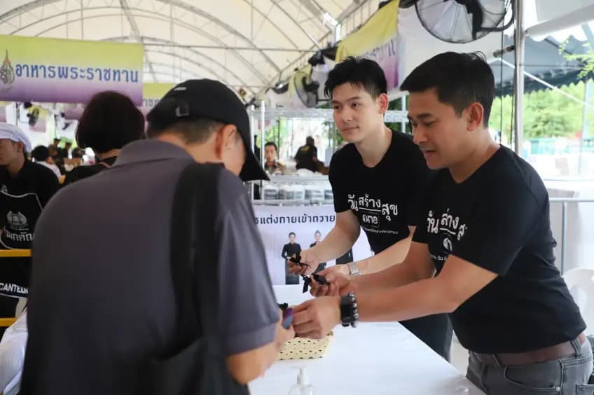 饮品物资堆放区