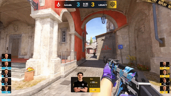 PGL布加勒斯特Major Astralis vs Legacy Inferno地图上半场比赛画面