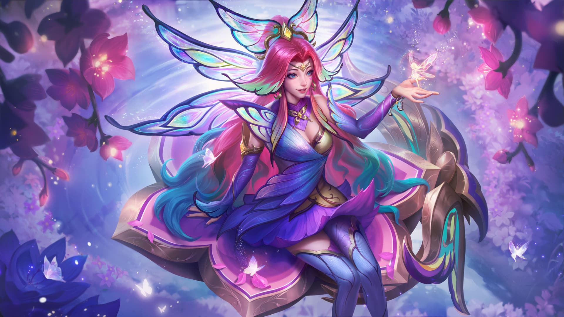 花仙子萨勒芬妮玫瑰水晶眼臻彩皮肤图片