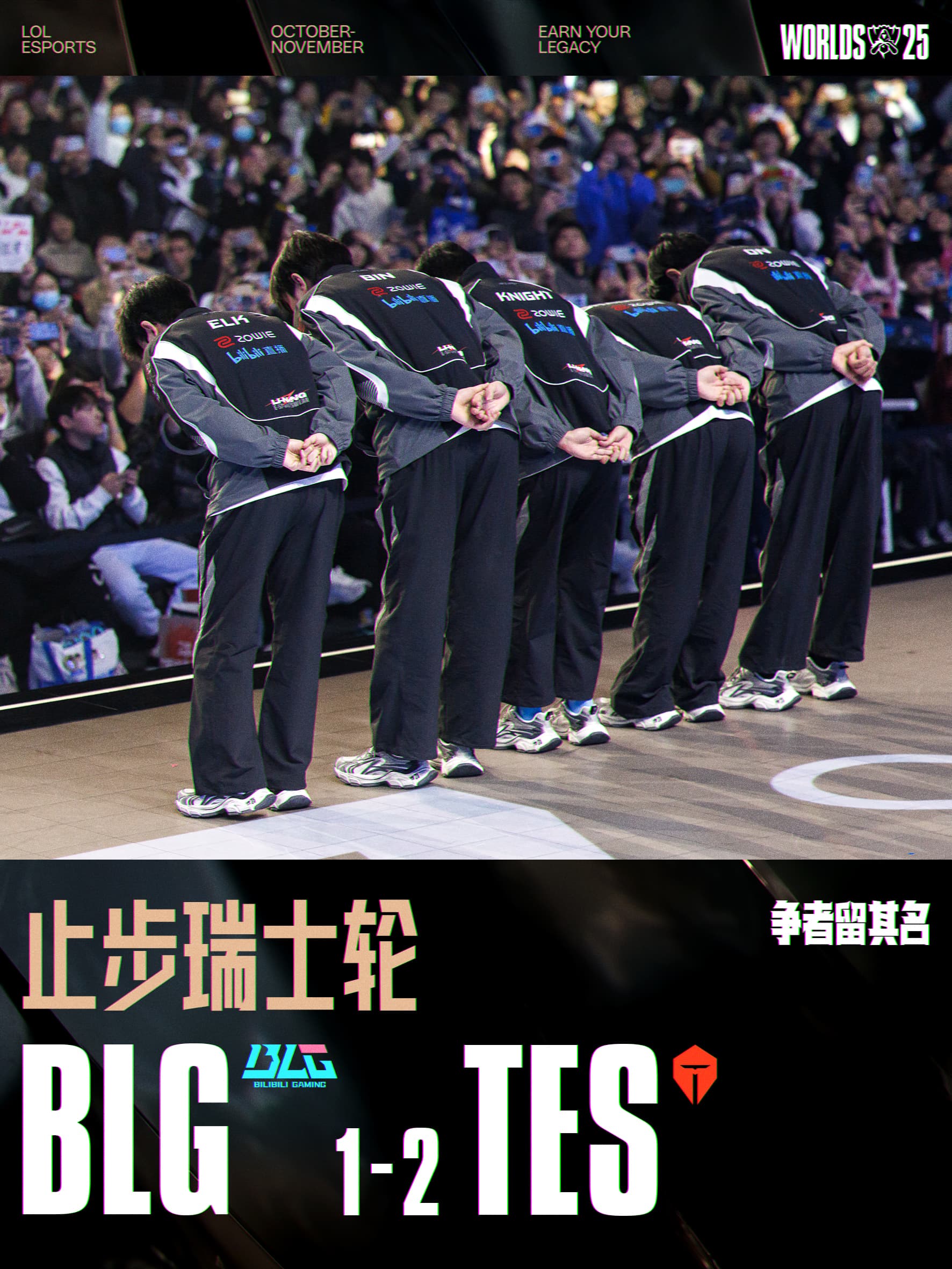 BLG遗憾止步2025全球总决赛瑞士轮