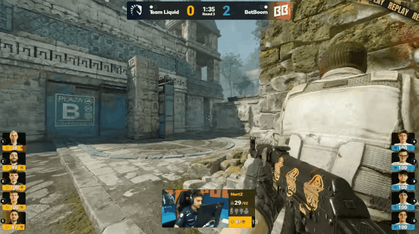 PGL布加勒斯特大师赛Liquid vs BB第三局Ancient比赛关键回合画面