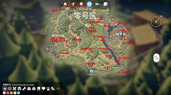 逃离鸭科夫零号区重要点位标注图