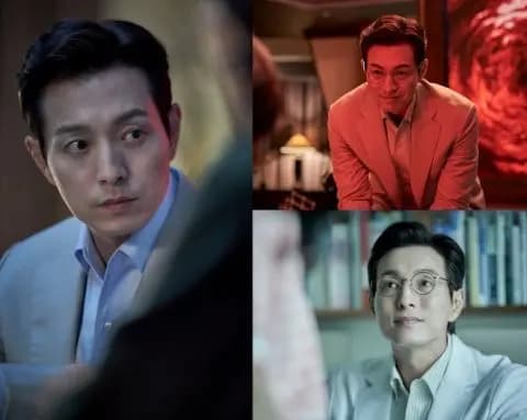 《殺人者報告》中鄭星一飾演精神科醫師永勳的劇照