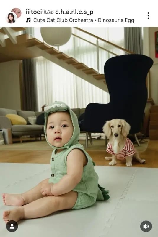 “Chan弟弟”小恐龙造型 看到这样怎能不沦陷!