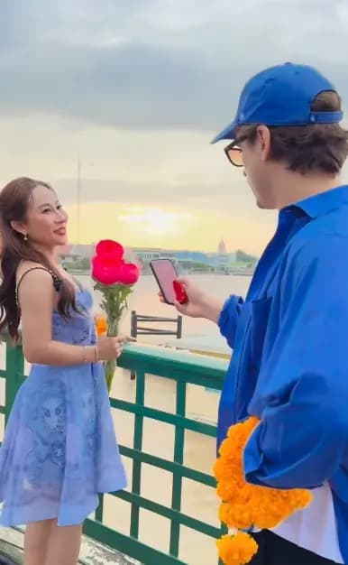 粉丝在评论区称赞拉拉·宽纳帕瘦身成功且男友帅气