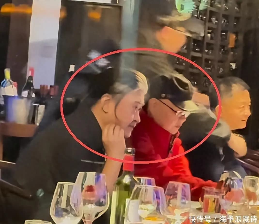 黄磊带家属参加明星聚会,48 岁孙莉脸肿皱纹重,被嘲像男生戴假发