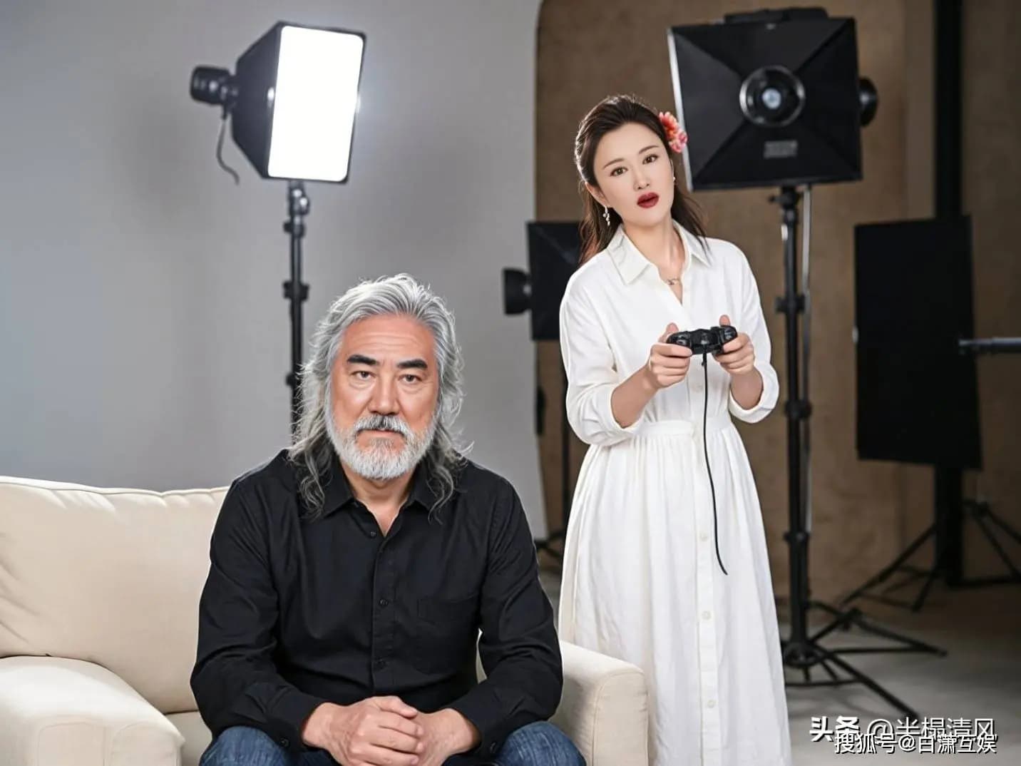 综艺直播中张纪中体力不支与杜星霖形成鲜明对比