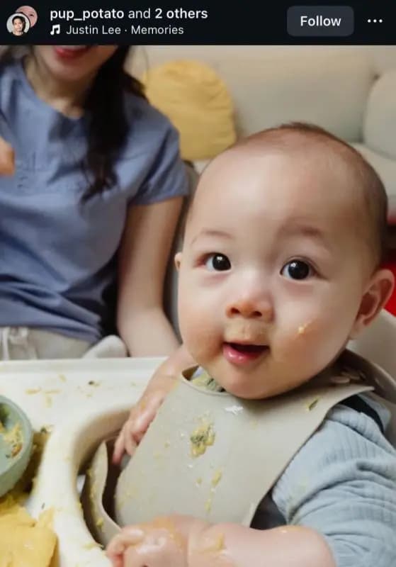 “爸爸Pup”晒“Charn弟弟”的可爱 还大力称赞“妈妈Tey”是超级妈妈