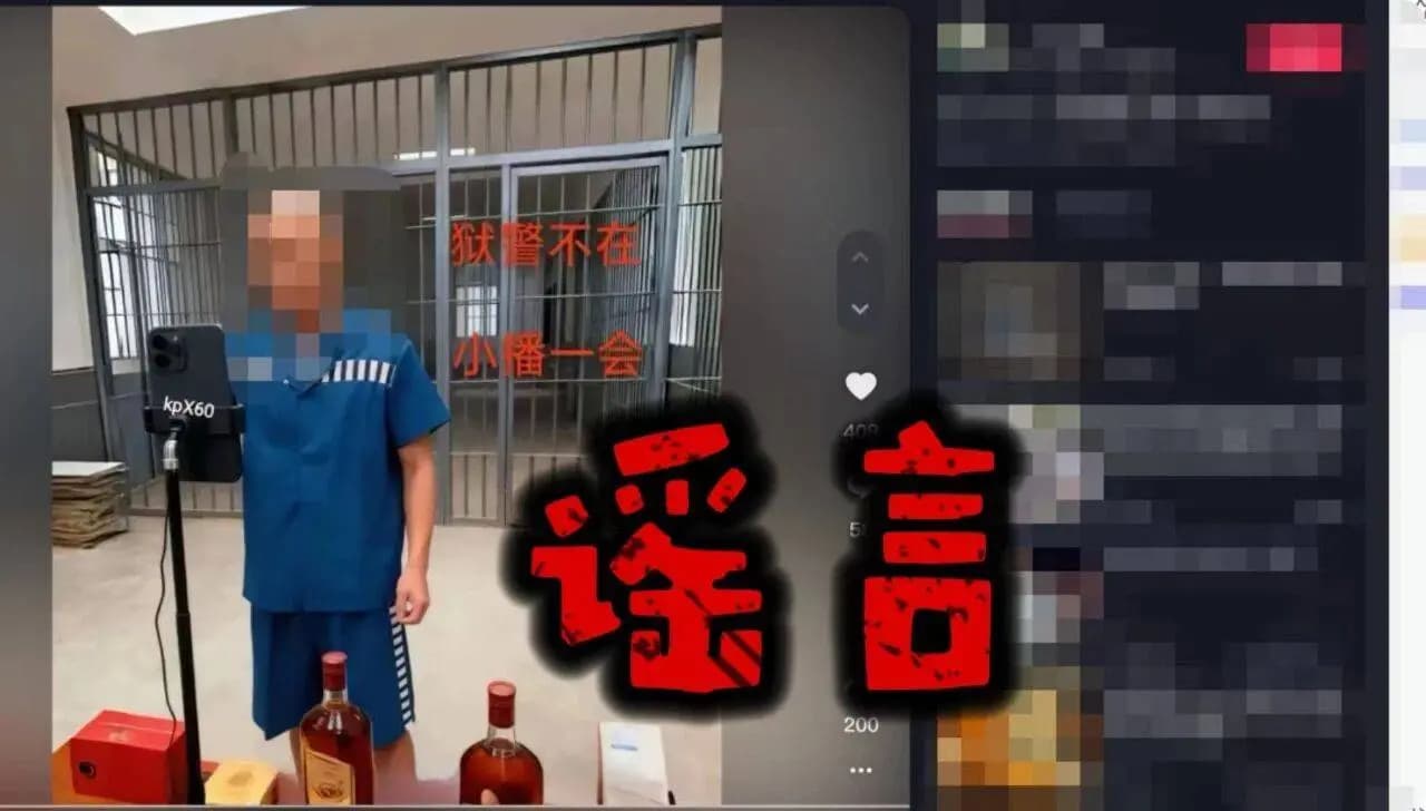 为博流量利用AI造谣“在监狱直播带货”一网民被行政处罚