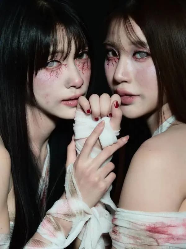 歌手情侣Hoop与Nineey万圣节搞怪又甜蜜的合照