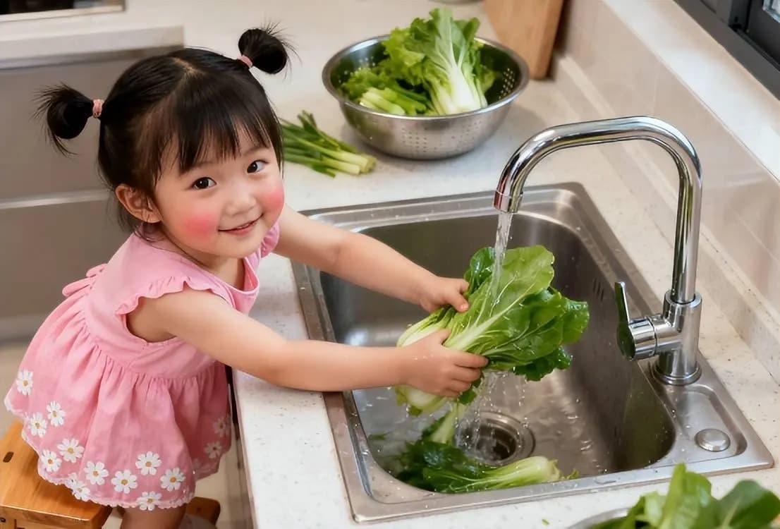 懂事宝宝安慰假哭妈妈与调皮孩子在睡觉妈妈脸上画画的场景