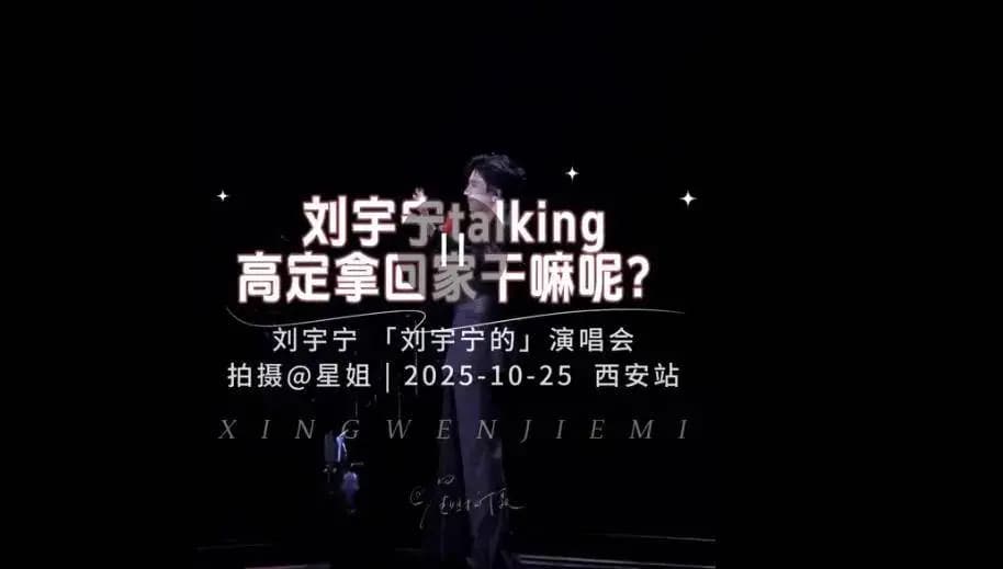 刘宇宁想把演唱会高定服装挂闲鱼卖