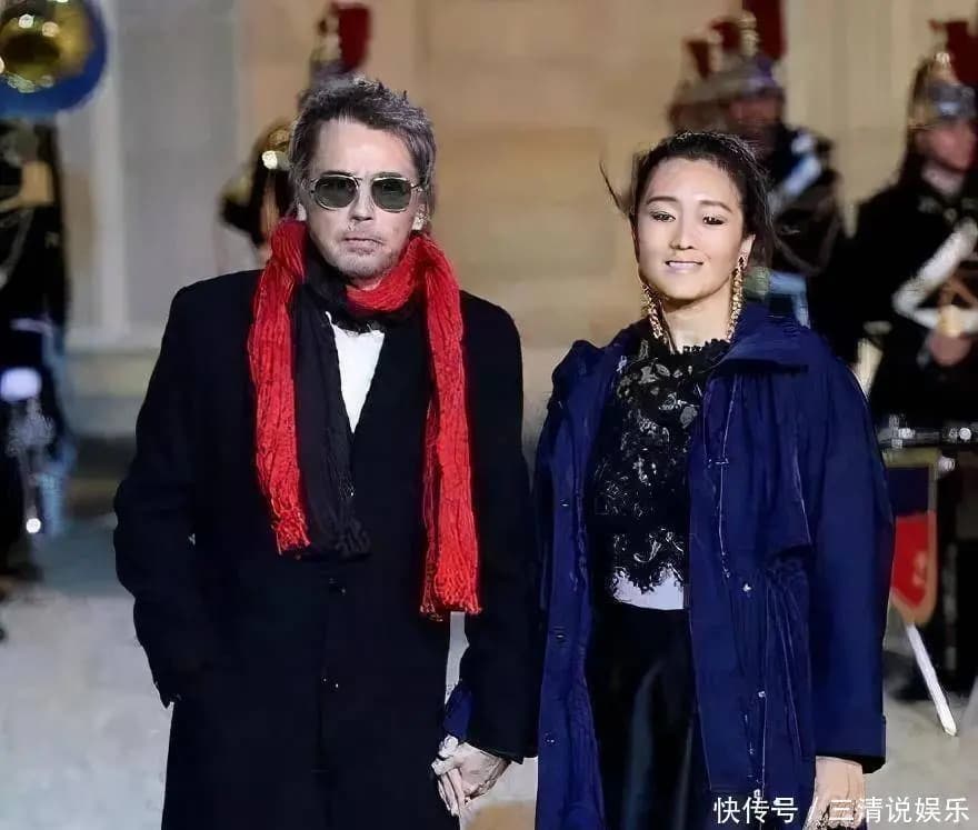 巩俐与丈夫让·米歇尔·雅尔恩爱同框