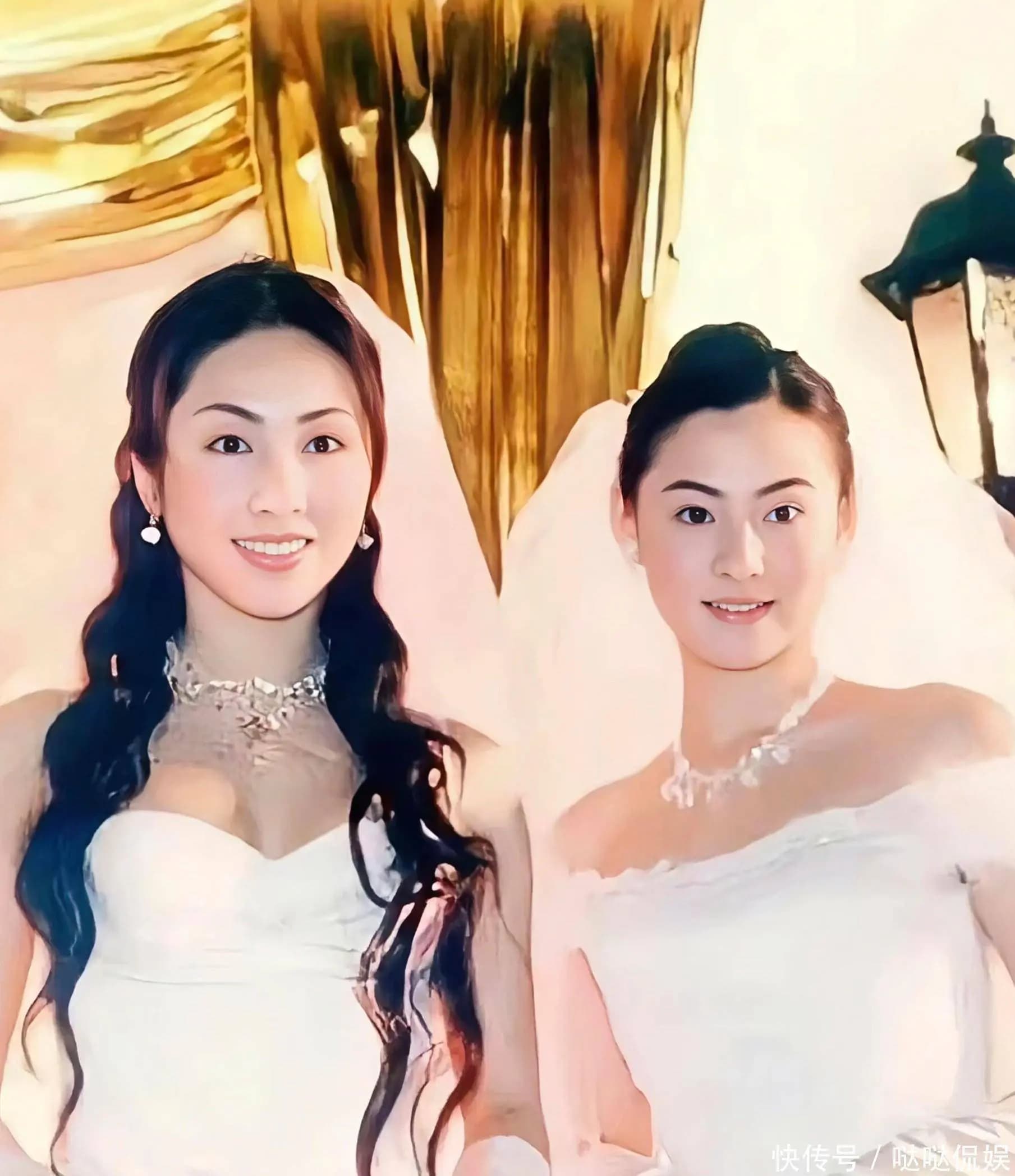 黎姿与张柏芝年轻时期的青涩旧照,见证33年友谊