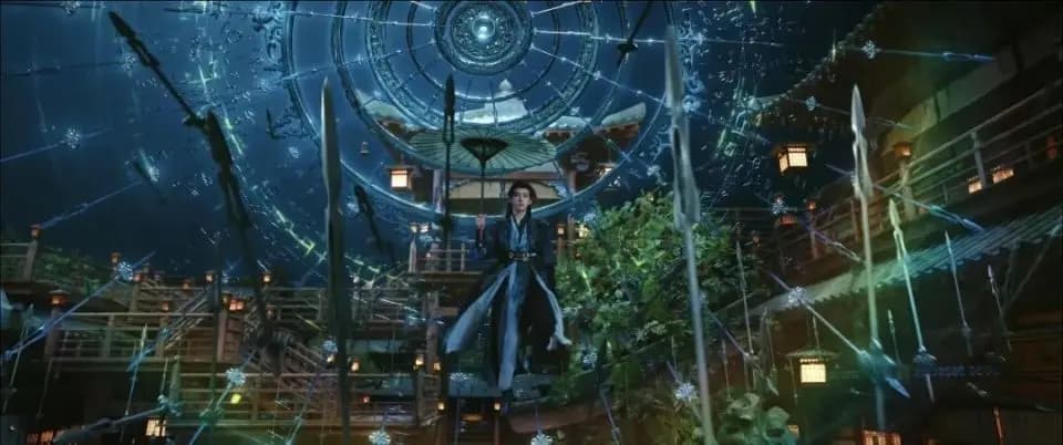 暗河传万树飞花与十八剑阵特效