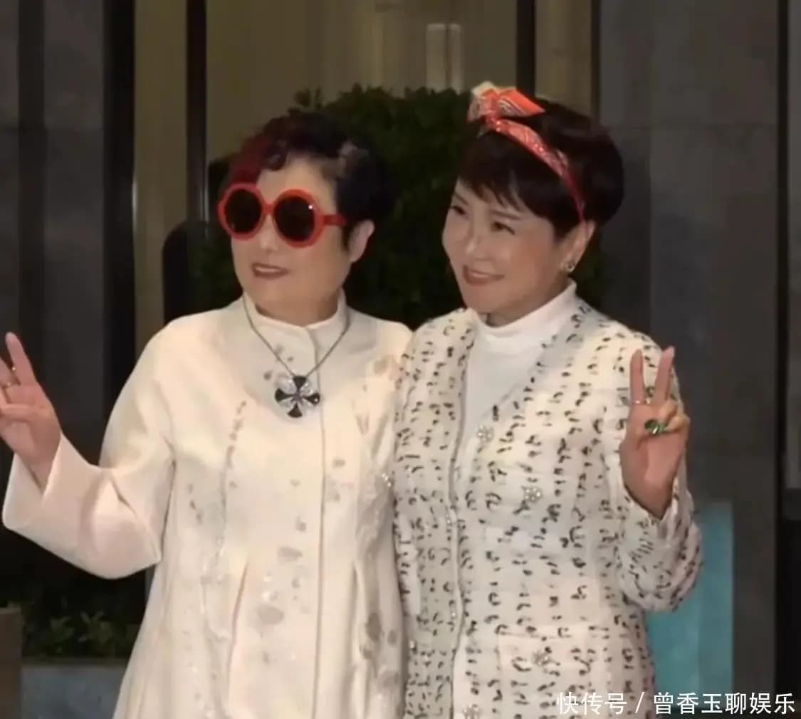 向太佩戴翡翠耳饰雍容华贵