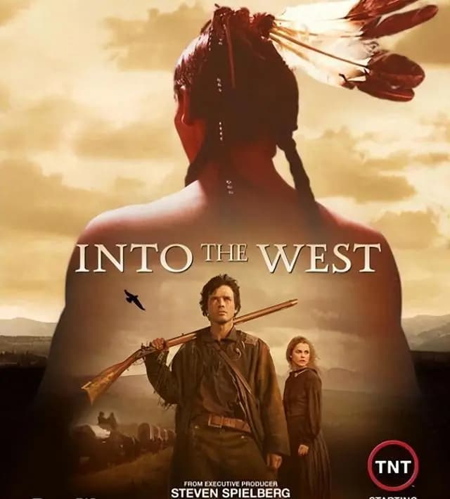 美剧《西部风云》剧照,展现宏大的美国西部开拓史诗场景