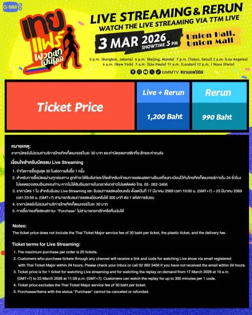 Toey Fair 演出座位图及不同票价区域分布示意图