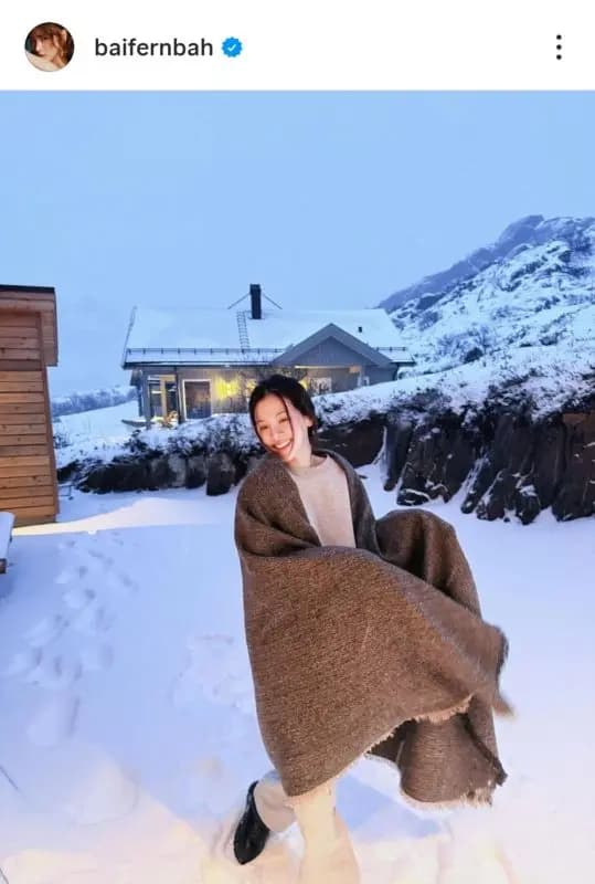 Baifern在挪威成功追到美丽的北极光