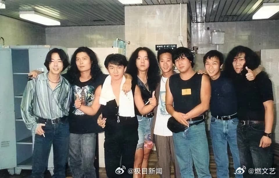 郭传林作为摇滚经理人的工作瞬间