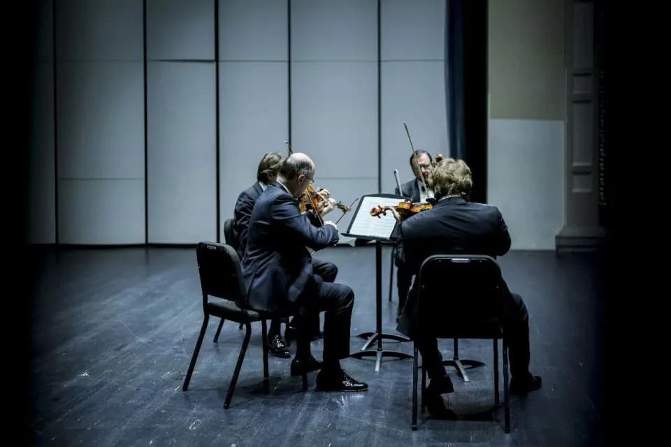 肖斯塔科维奇弦乐四重奏演出剧照